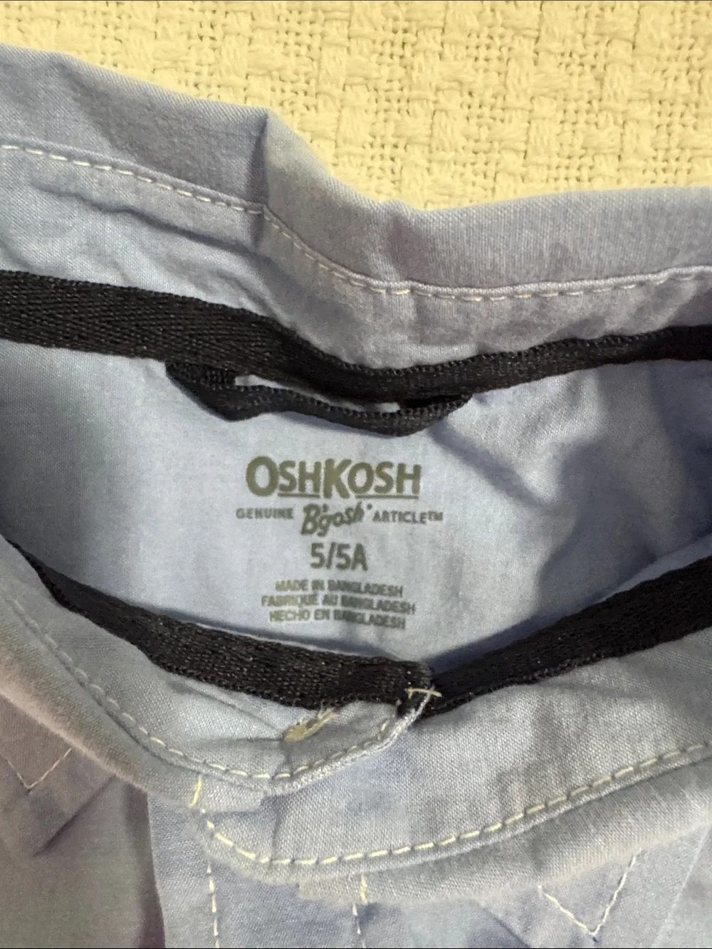 OshKosh B'gosh White and Light Blue Button-Down Dress Shirts